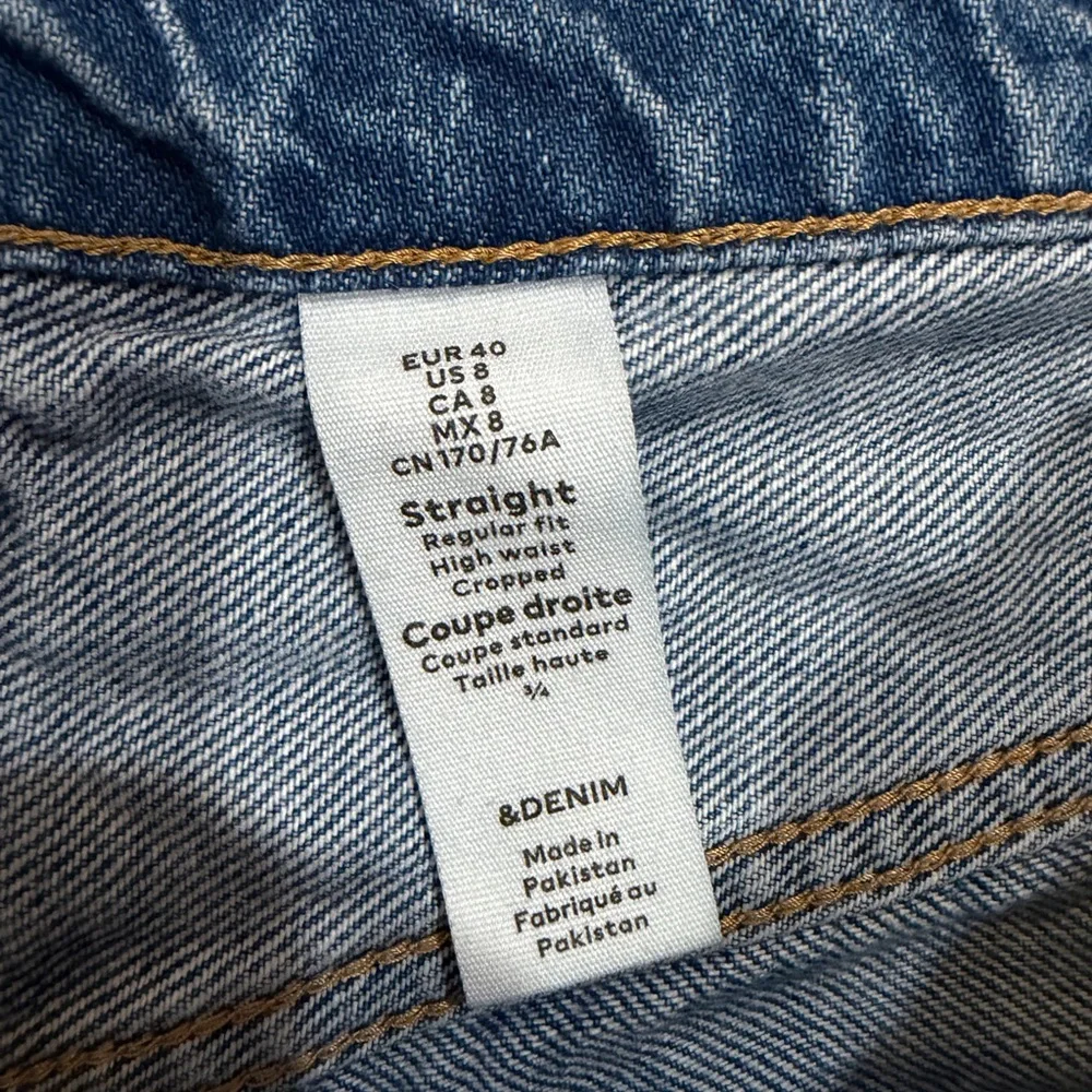 H&M Straight-Leg Blue Denim Jeans